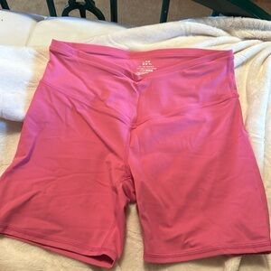 Pink biker shorts from target. Size medium